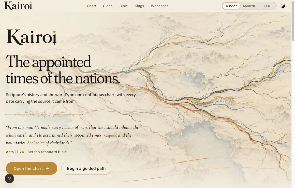 Kairoi: the appointed times of the nations